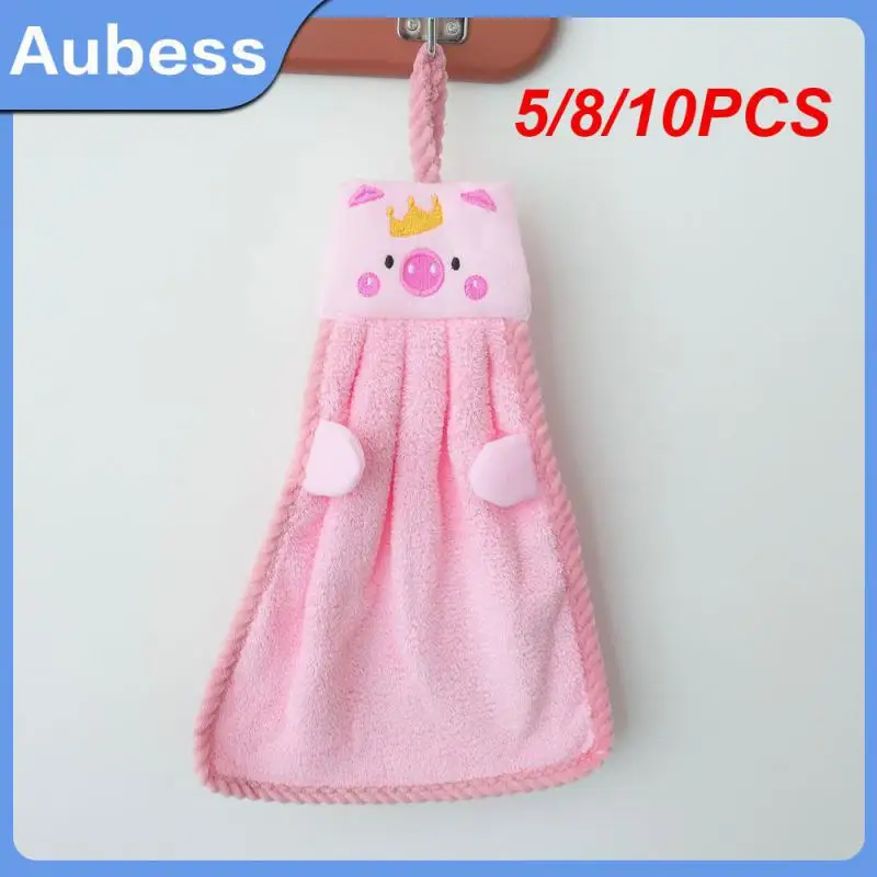 

5/8/10PCS Finely Crafted Cute Design Super Absorbent Hand Towel Unique And Cute Cartoon Character Design Towels Multi Scene Use