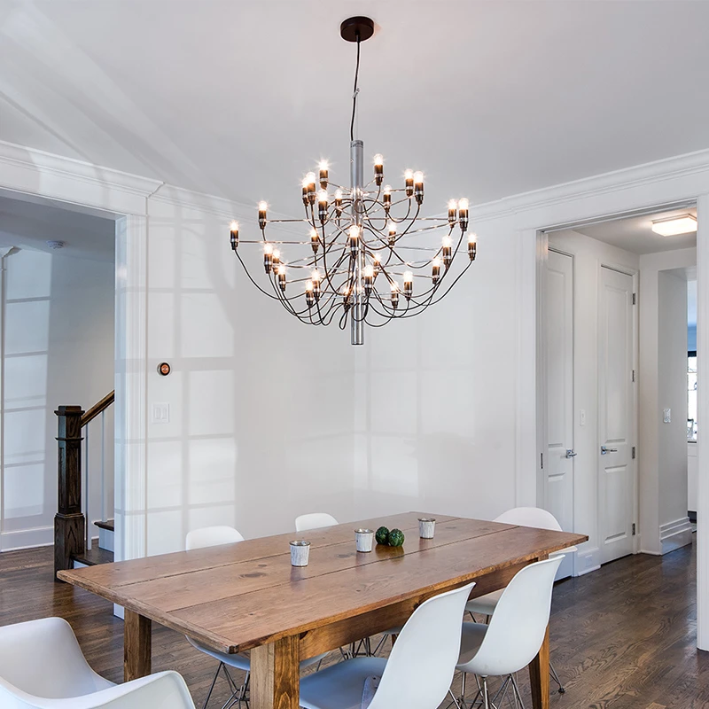 

Nordic Midsummer Fruit Restaurant LED Chandelier Light Hotel Villa for Living Room Staircase Modern Pendant Lamp Indoor Decor