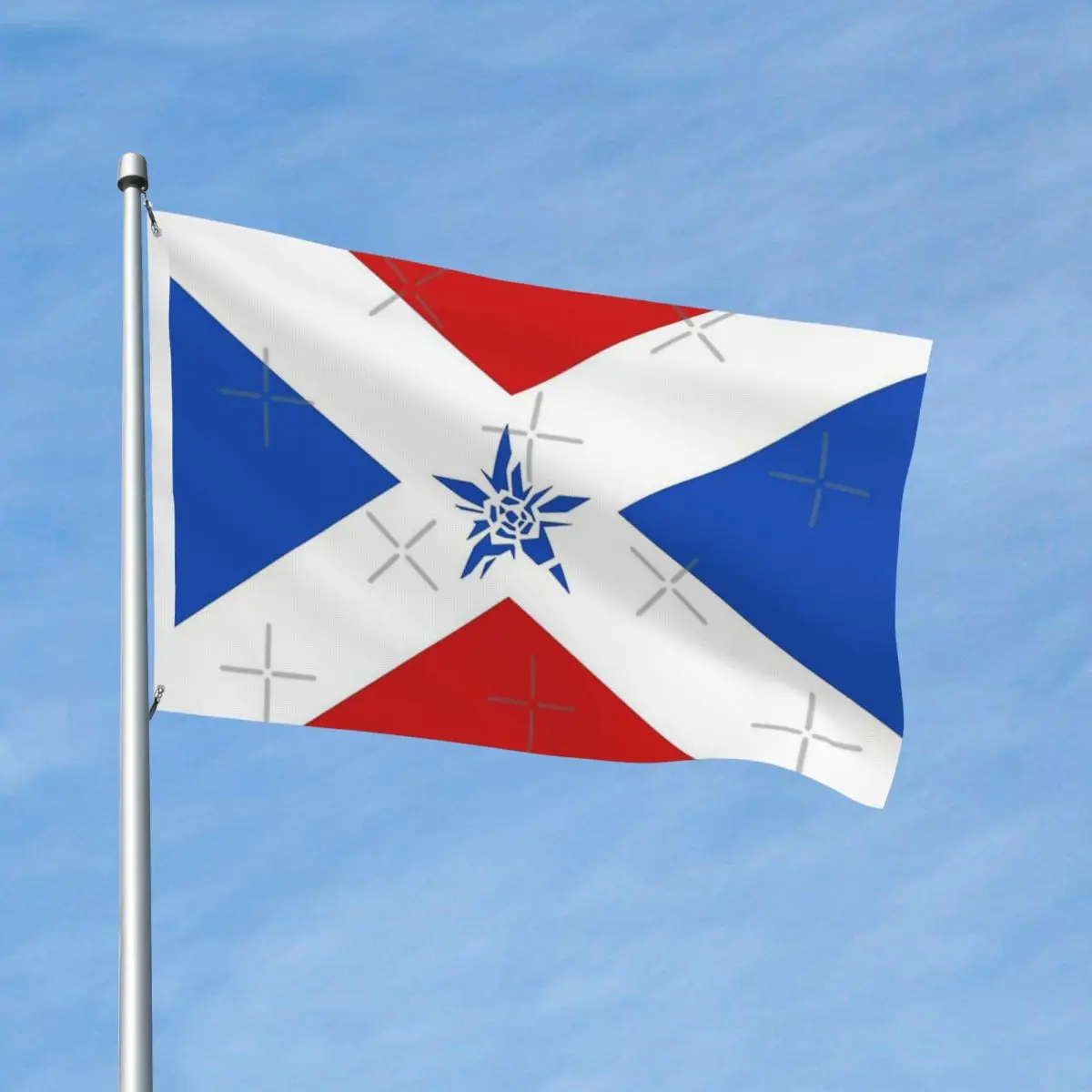 

Декоративный яркий легкий яркий флаг-звезда из полиэстера