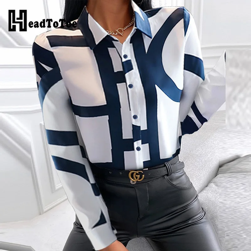 

Creative All Over Print Long Sleeve Casual Shirt Tops