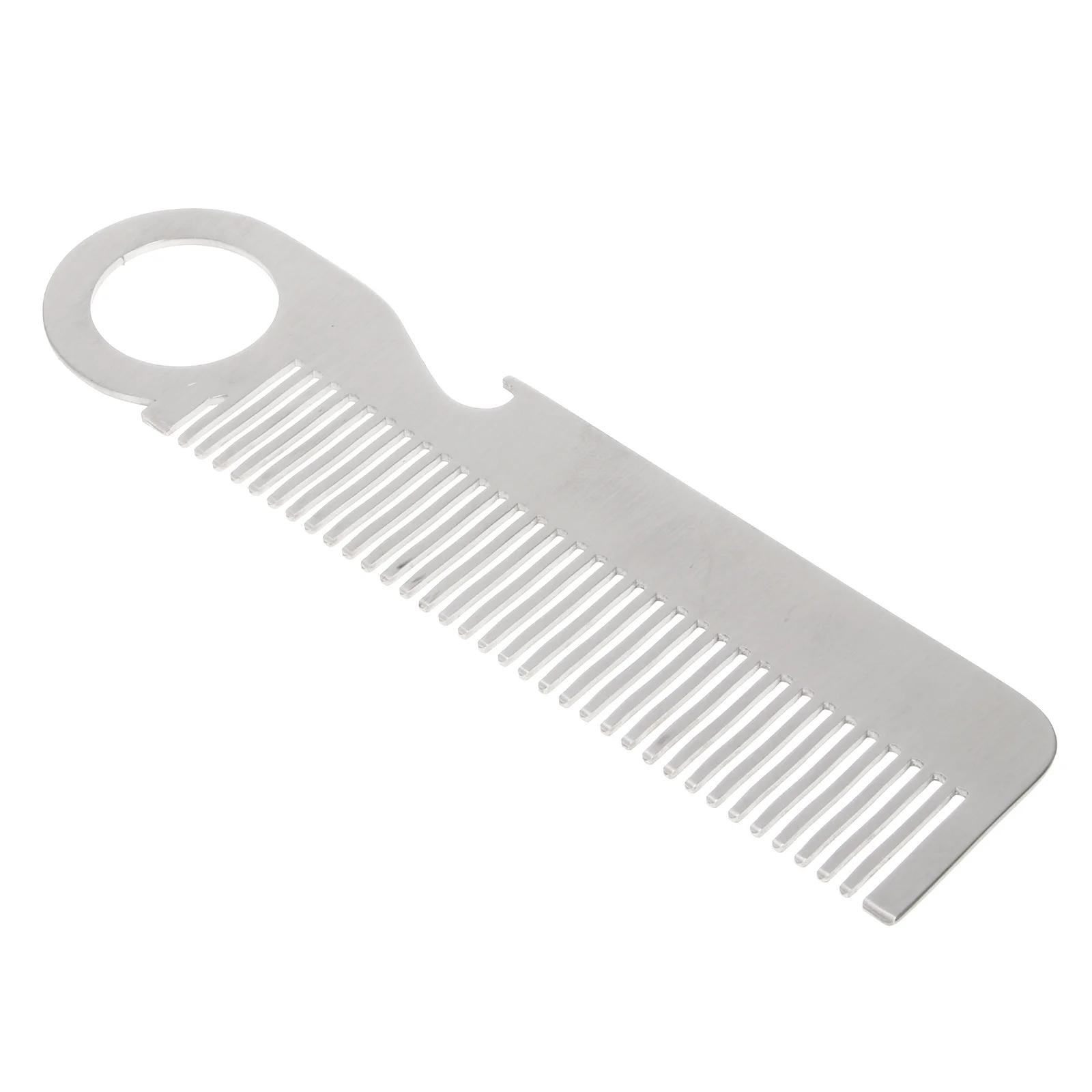 

Comb Beard Hair Mustache Men Styling Brush Pocket Cutting Metal Barbershop Male Grooming Fine Steel Static Anti Stainless
