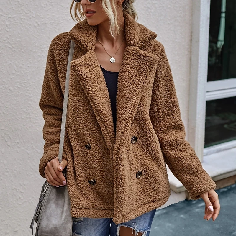 Teddy Coat Women Winter Jackets Ladies h Coat Warm Faux Fur Coats women Fur Jacket Fleece oversized Coat 2022