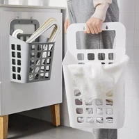 20221pc wall mounted hamper basket household large laundry basket storage holder