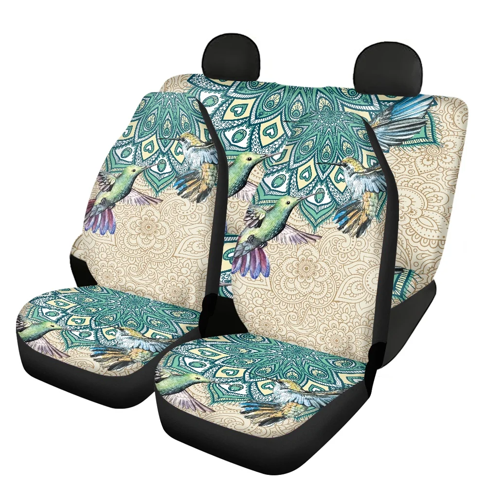 

Bohemian Hummingbird Car Seat Covers for Truck Van SUV Anti-Slip Seat Covers Full Set Car Accessories Automotive Seat Covers Hot