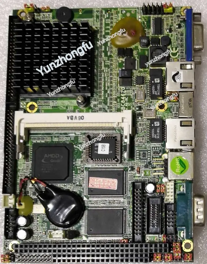 Sbc84620 REV.A6-RC 4,3-дюймовая материнская плата, Двойная сеть, четыре струны LX800 PC104