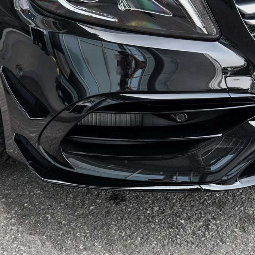 Накладка на спойлер переднего бампера для Mercedes‐Benz A‐Class W176 AMG‐Line A45 2015 2016 2017 2018