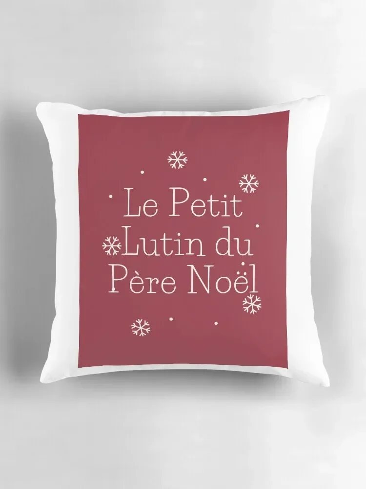 Le petite lutin du pová No?l.père No?l Декоративная подушка для дивана Наволочка Рождественская