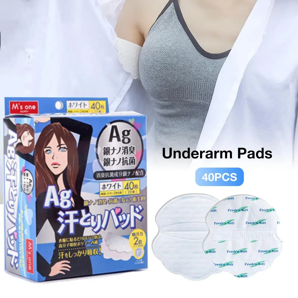 

20/40pcs Japan Armpits Sweat Pads for Underarm Gasket from Sweat Absorbing Pads Armpits Linings Disposable Anti Sweat Stickers
