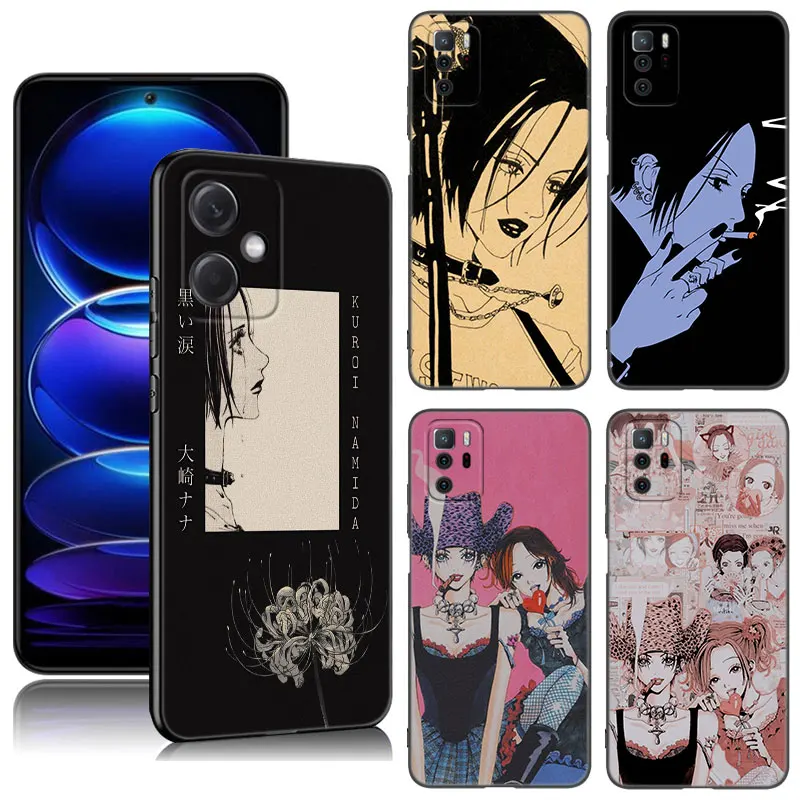 

Чехол для телефона Nano Osaki для Xiaomi Redmi Note 7 8 9 10 11 11E 11T 12 Pro 11S 4G 10T 5G 8T 9S 10S, Черный силиконовый чехол