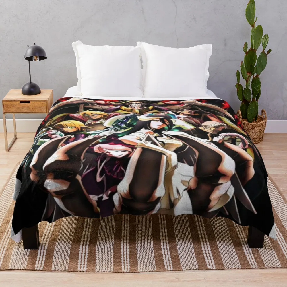 

OverLord Throw Blanket fluffy soft blankets stuffed blankets