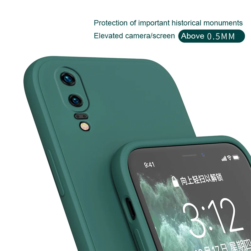 Phone Case For Huawei P40 P30 P20 Pro Lite P50 P70 Honor 8X 9X 10 10i 20 30 P smart Z Y9 Prime 2019 Matte Silicon soft case