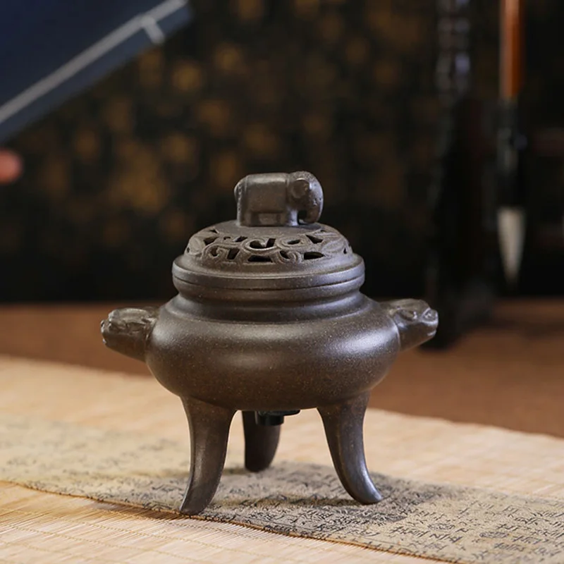 

Ceramic Incense Holder Creative Aroma Burner Retro Incense Smoke Diffuser Room Smell Gift Brule Parfum Incensario Home Decor