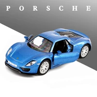 132 porsche alloy sports car model diecast metal toy vehicles two doors can open model collection high simulation children gift