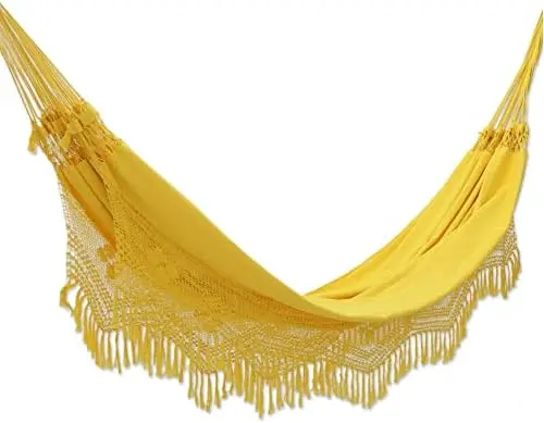 

Brazilian Cotton Swing Hammock Chair with Spreader Bar, Copacabana'