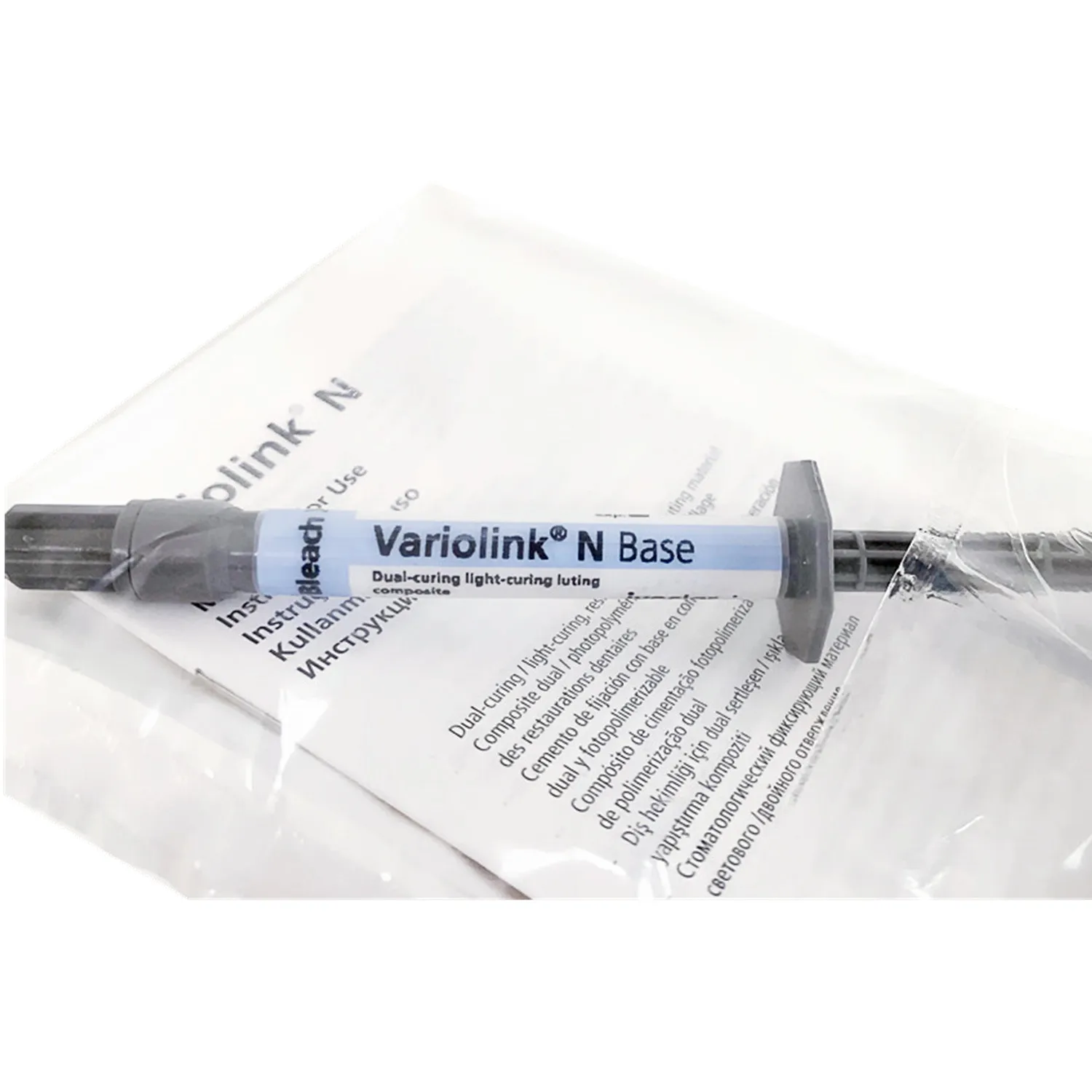 1 ~ 10 упаковок зубной Variolink N Base двойной светильник ящийся отбеливающий