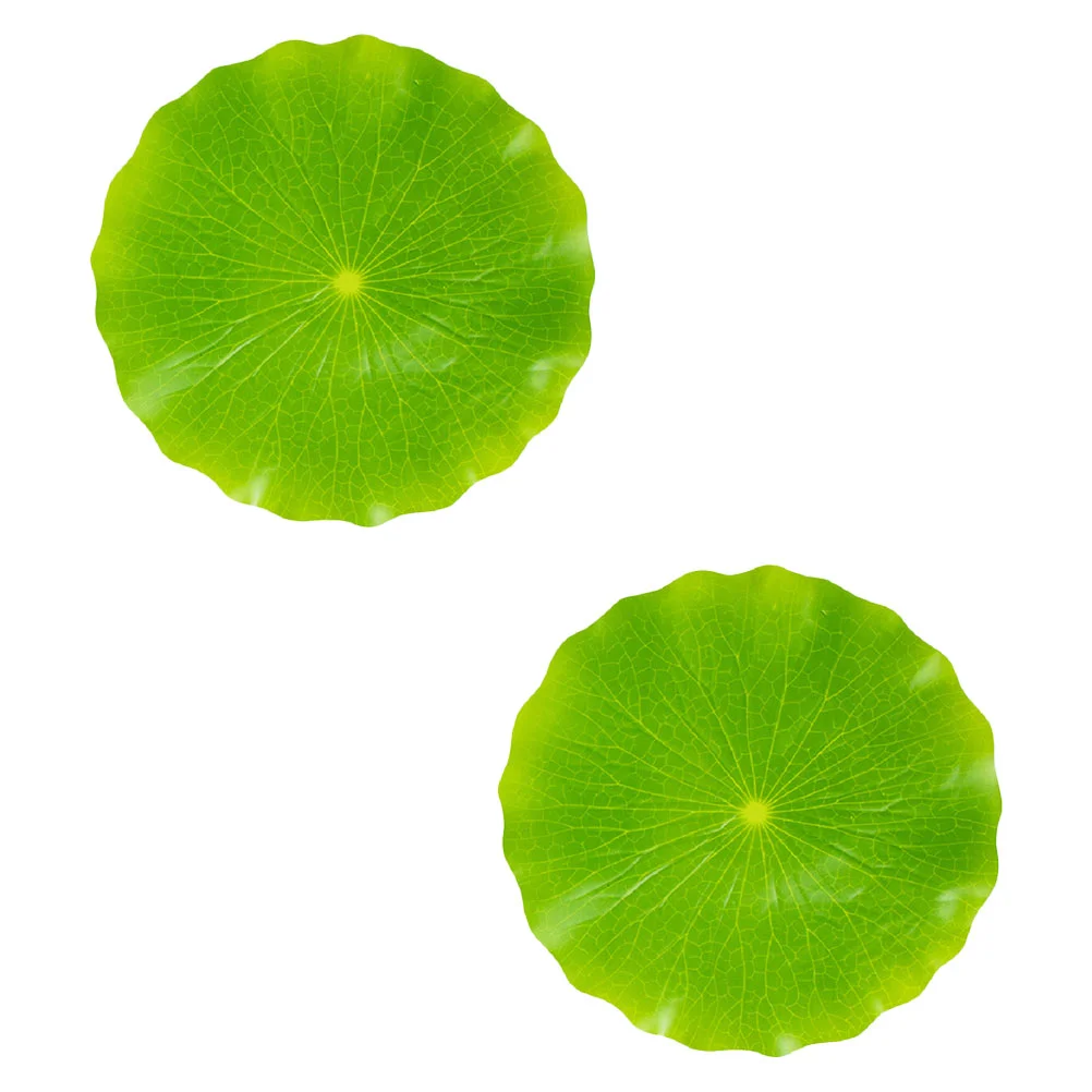 

Decoration Plate Leaves Lotus Leaf Sushi Decorations Lily Placemat Pads Artificial Foliage Faux Sashimi Pond Mat Pad