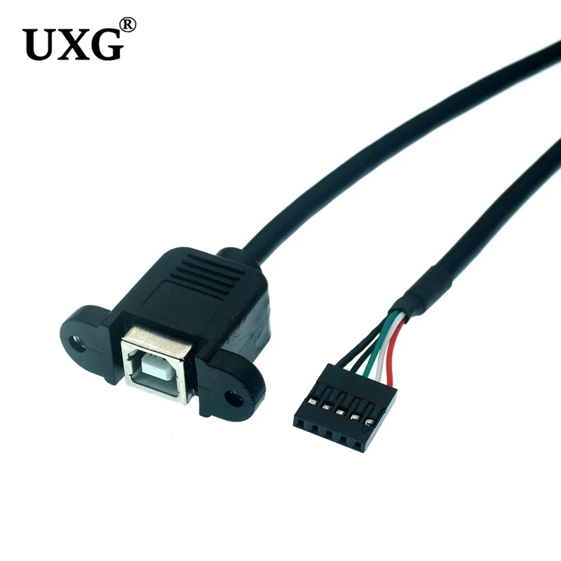 

Spacing 2.54mm USB 2.0 B Type Female Socket Printer Panel Mount To Pitch 2.0mm 5pin Housing PCB Motherboard Dupont Cable