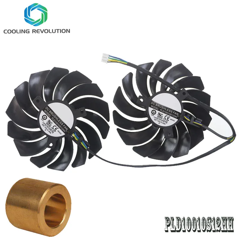 2 шт. PLD10010B12HH DC12V 0.40A 4PIN для MSI GTX1080Ti 1080 1070 1060 RX470 480 570 580GAMING Охлаждающие вентиляторы