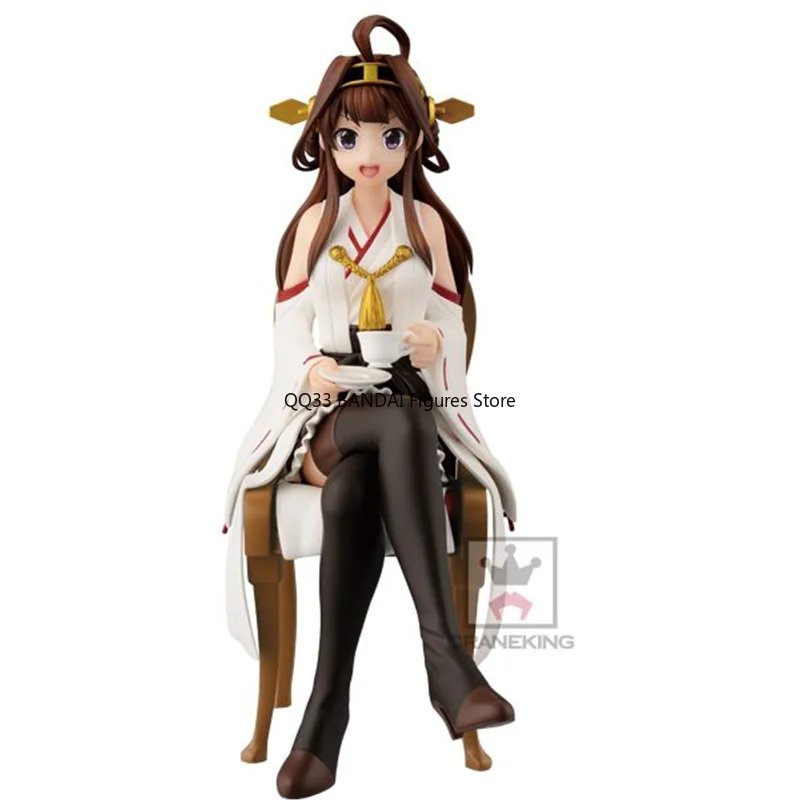 Оригинальная фигурка BANDAI из Коллекции Kantai Hiei Kirishima Haruna Kongou Suzuya Tea вечерние аниме