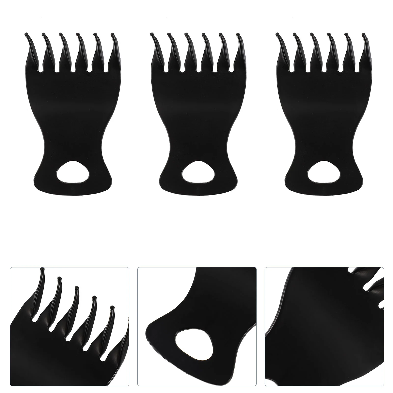 

6pcs Men Oil Slick Combs Hair Styling Wide Hairdressing Combs