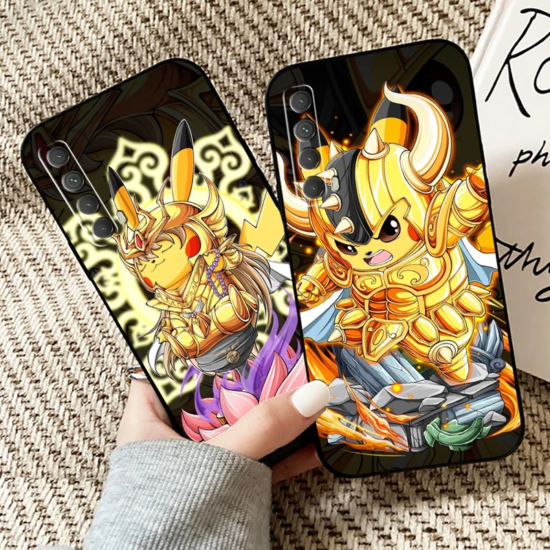 

Pokémon Pikachu Saint Seiya Phone Case For Huawei P40 P30 P20 P10 Lite Honor 9 10 20 Pro 7X 8X 9X Prime P Smart Z 2021 Back