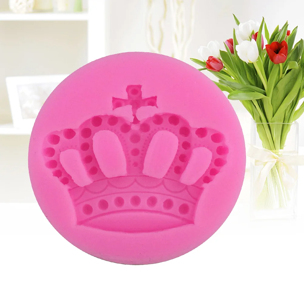 

1pc Crown Silicone Molds Bakeware for Ice Cube Cake Candy Fandant Dessert Making