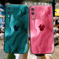 disney mickey mouse marble phone case for samsung galaxy s8 s8 plus s9 s9 plus s10 s10e s10 lite 5g plus black funda