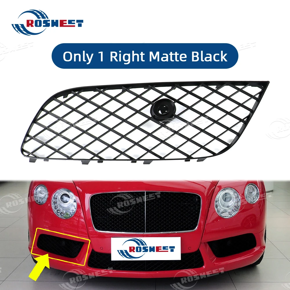 

Решетка переднего нижнего бампера для Bentley Continental GT GTC 2012 2013 2014 2015 OEM 3W3807647C 3W3807648C 3W3807667F