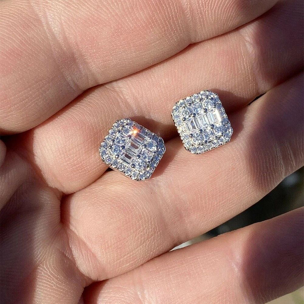 

Uring Delicate Dazzling Cubic Zircon Women Stud Earrings Elegant Female Wedding Earrings Fine Anniversary Gift Fashion Jewelry