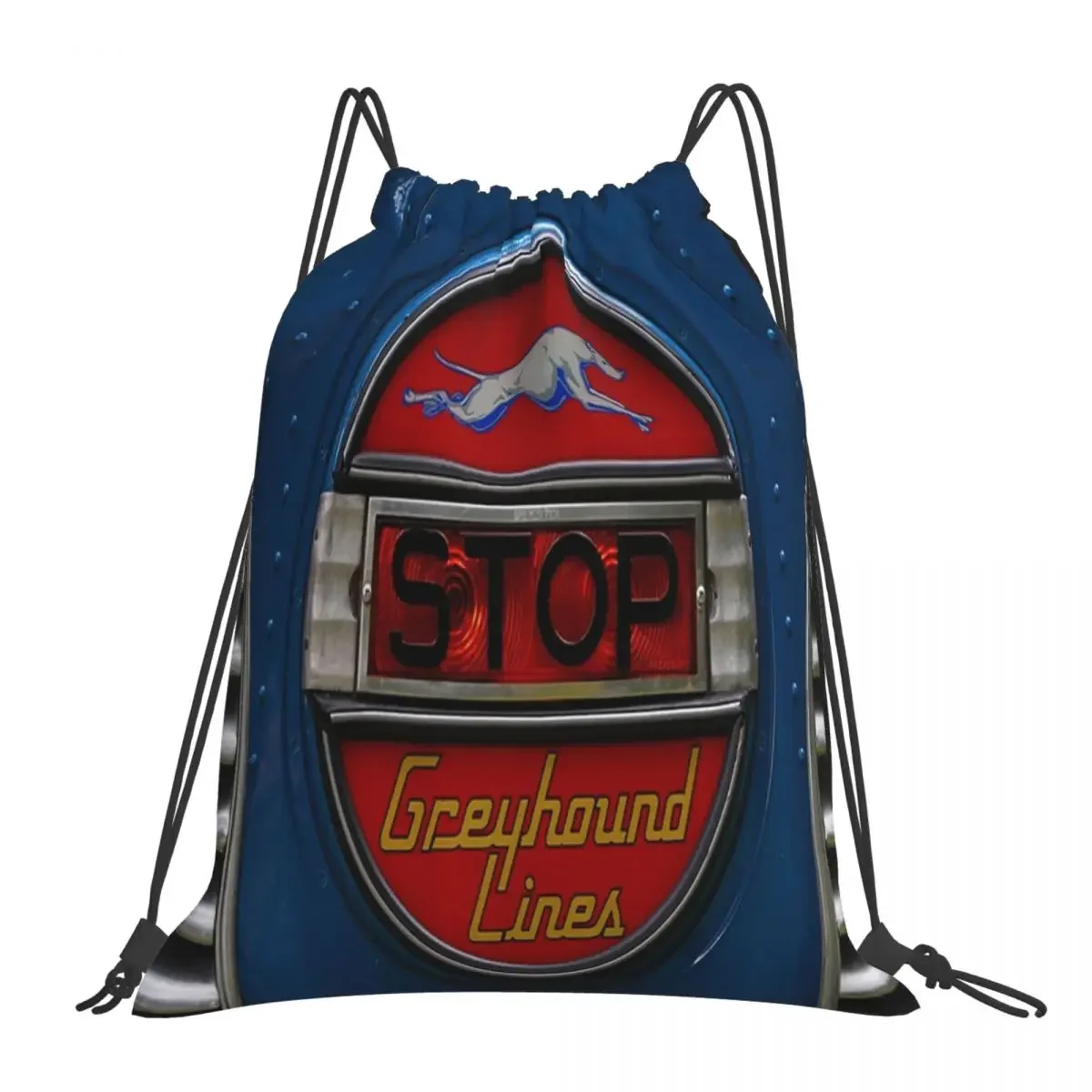 GMC PD 3751 Greyhound Bus Stop Sign (1947) Рюкзаки Сумки на шнурке Пучок Карманная спортивная сумка