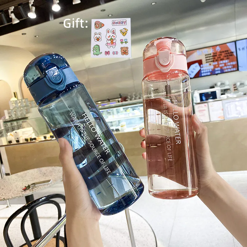 780ml Plastic Water Bottle for Drinking Portable Sport Tea C