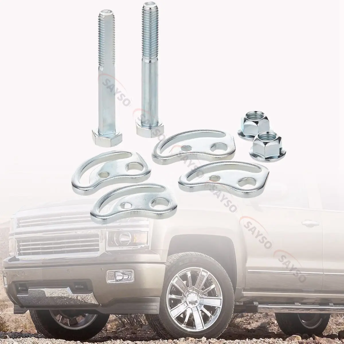 

1 комплект регулировочных болтов камеры для Chevrolet Silverado 2500 3500 для GMC Sierra 1500 2500 +-1,5 градусов передняя часть