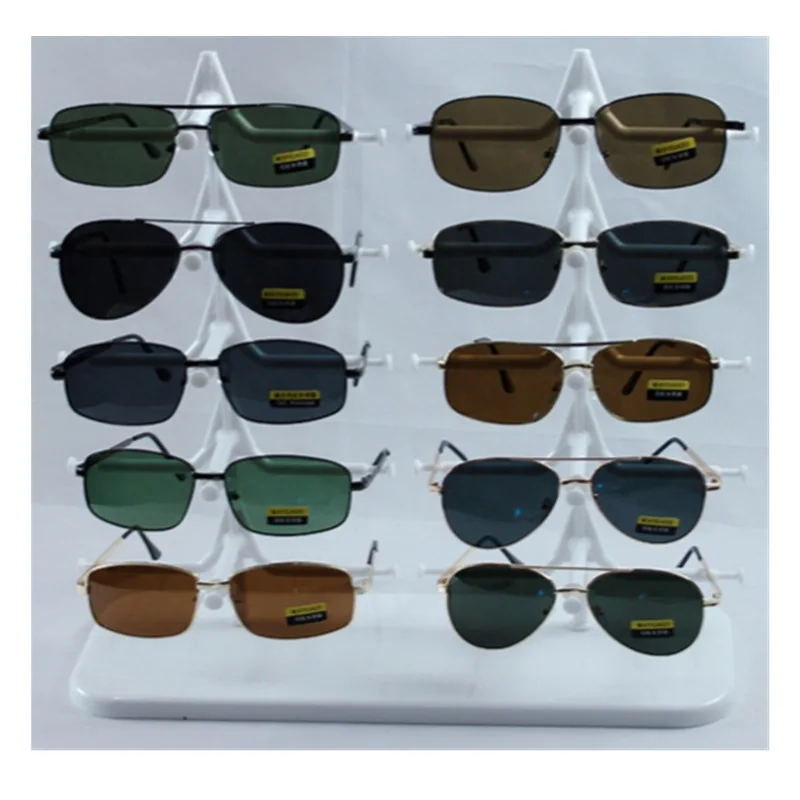 Double Row 10 Pairs of Counter Glasses Display Stand for Sunglasses Sunglasses Display Stand Props Storage Stand 5 Floors