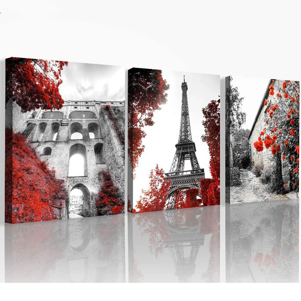 

5D Diy Diamond Painting Black And White Landscape Eiffel Tower Diamond Mosaic Sale Rhinestone Embroidery Cross Stitch Kits