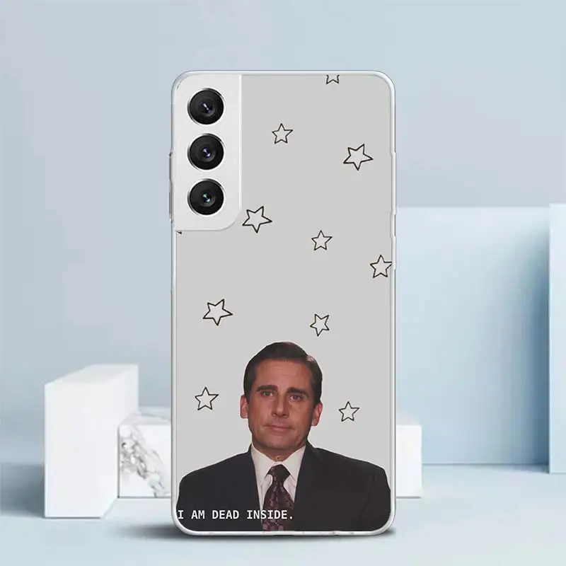 The Office Tv Show What She Said Soft Cover for Samsung Galaxy S23 S22 S21 Ultra S20 FE S10 Plus Print Phone Case S10E S9 S8 + P images - 6