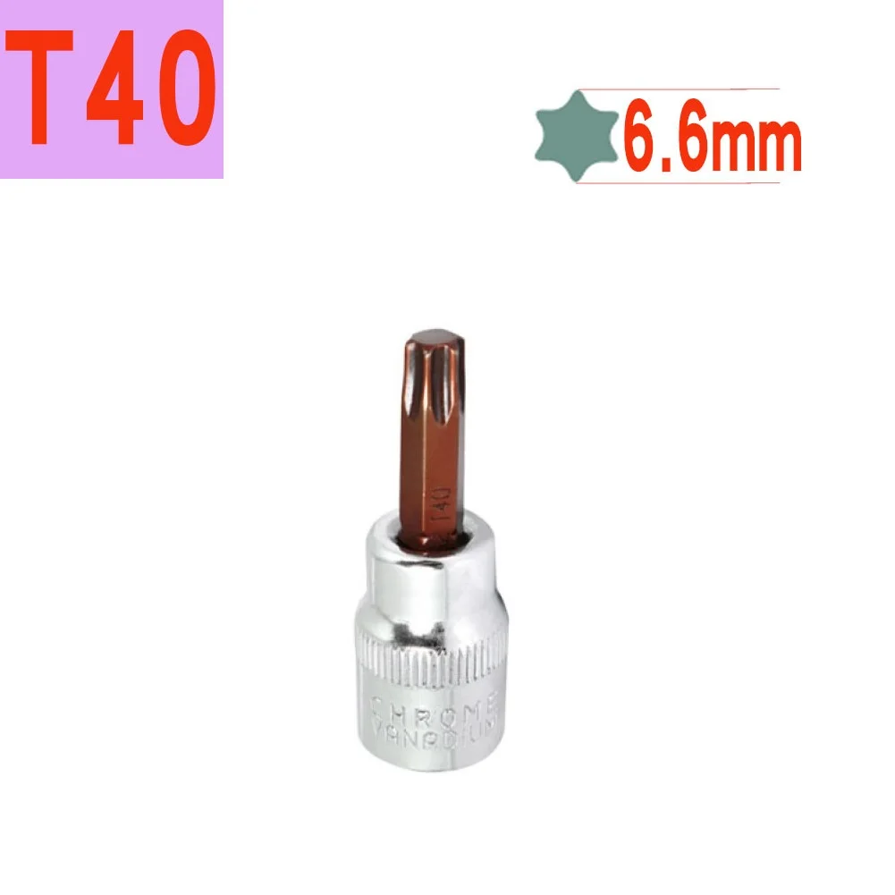 1 шт. 3/8-дюймовая шестигранная торцевая насадка Torx Отвертка H3 H4 H5 H6 H8 H10 Адаптер