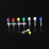 500pcslot 1 5ml connecred cap cryovial pp cryogenic vials can stand laboratory with silica gel washer free shipping