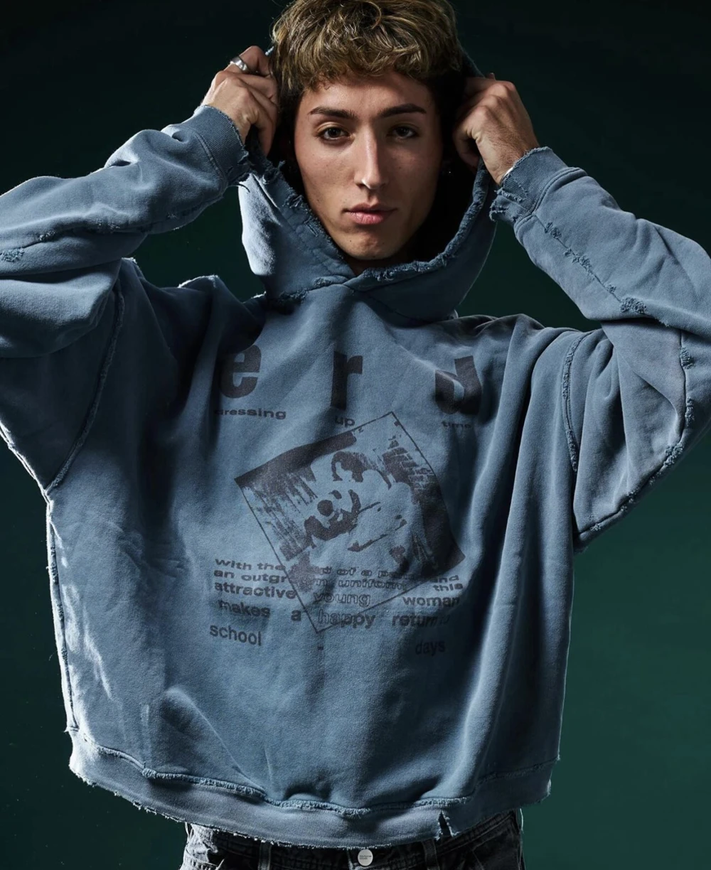 Свитшот Yao888 с капюшоном цвет в ассортименте