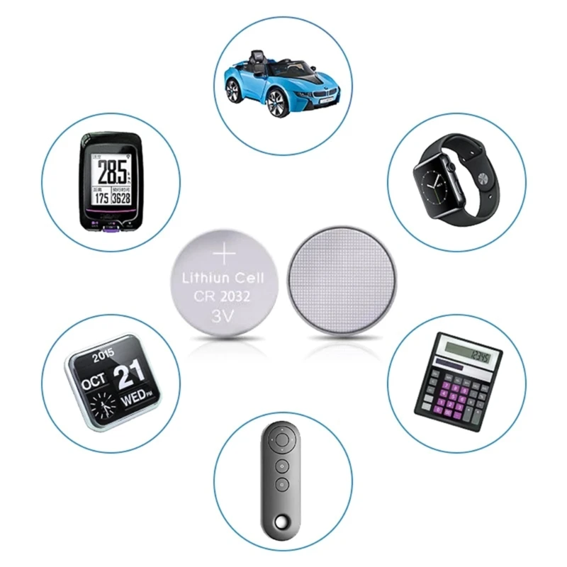 

5/10 шт. CR2032 3V литиевые батарейки-таблетки для монет для светодиодных игрушек