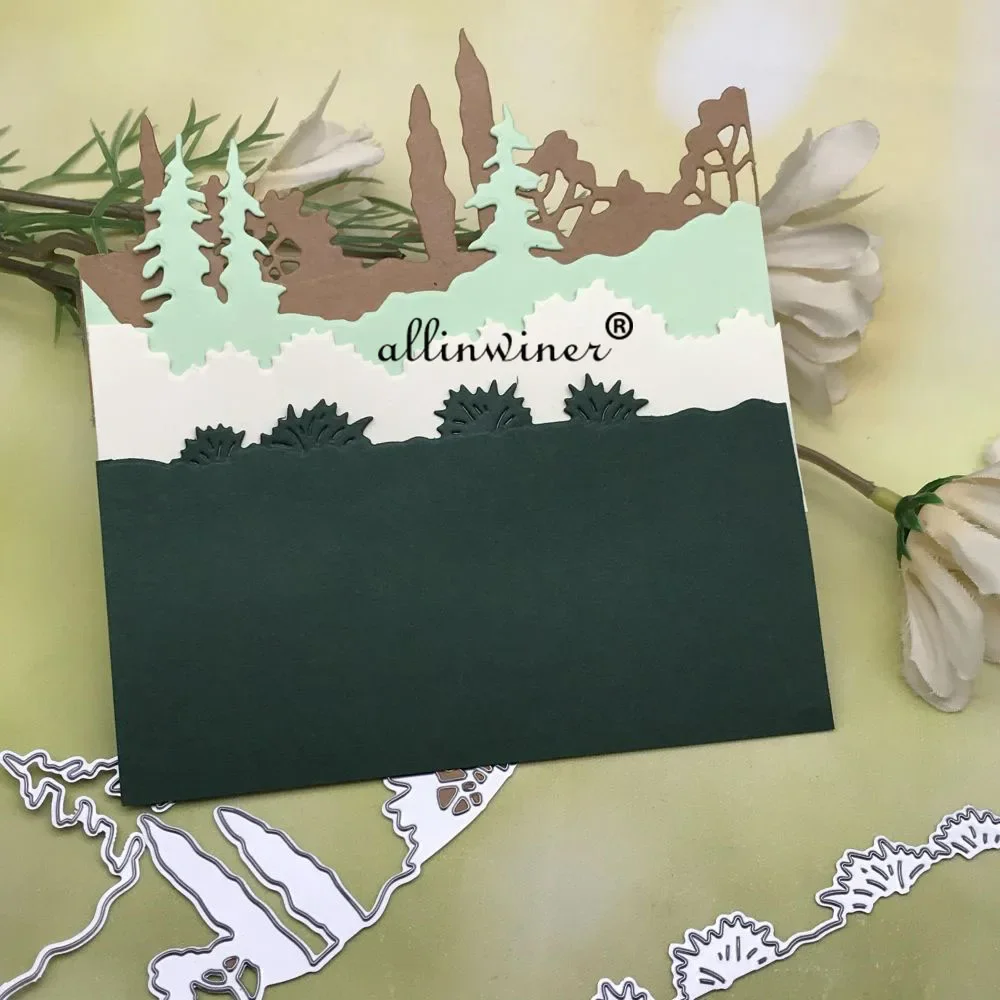 Многослойные растения украшения металлические Вырубные штампы для сделай сам