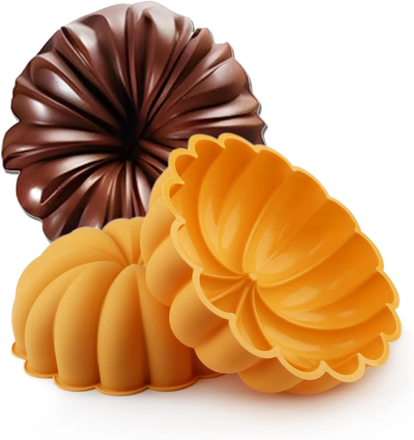 Силиконовая форма для торта в виде большой тыквы 9 дюймов Хэллоуина выпечки на