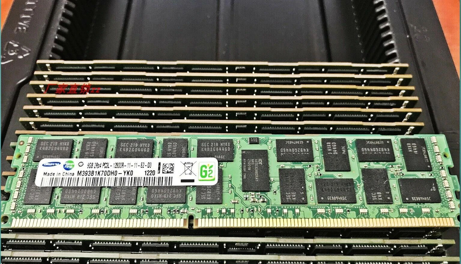 

RAM apply toSamsung 8G 2RX4 PC3L-12800R-11-11-E2-D3 1600 M393B1K70DH0-YK0