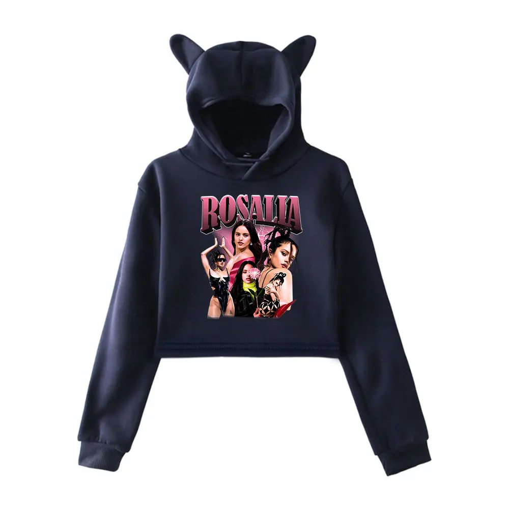 Roshola Motomami Merch Rosalia Толстовка с капюшоном Винтаж 90-х годов Уличная толстовка