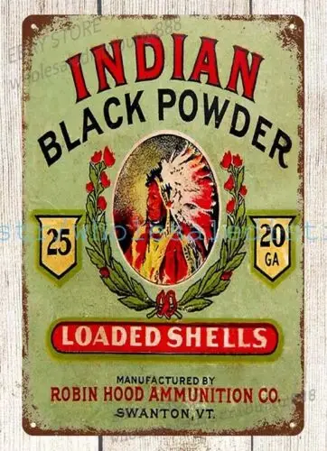 Робин Гуд боеприпасы индийский черный порошок охотничий металлический жестяной