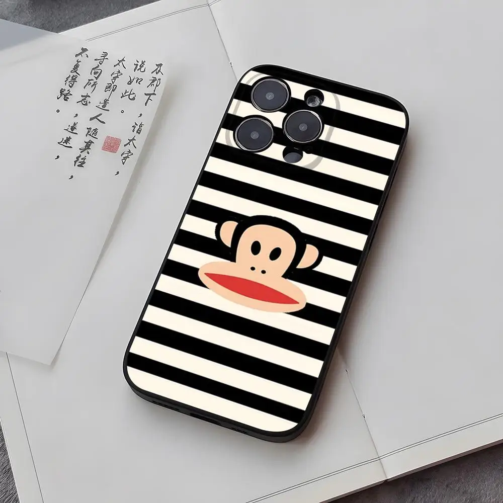 Фото Классический чехол для телефона с логотипом Paul Frank для iPhone 17, 16 Pro Max, 15, 11, 13, 14 Pro, Xs Max, Mini, Xr, X, 7 Plus №5