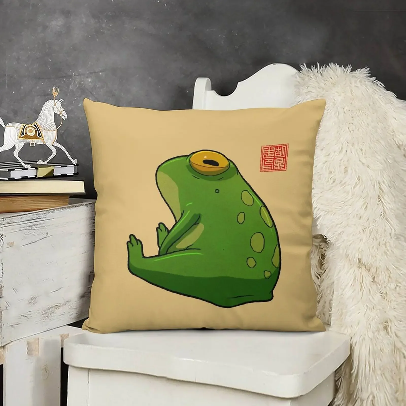 Подушка Grumpy Frog наволочка для девочек в стиле аниме рождественская подушки дивана