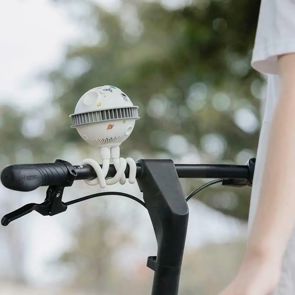 

2022 New Baby Stroller Winding Fan Portable Hand Fan Mini Usb Bladeless Summer Mute Fan Electric Fan Angle Octopus Adjustm G6h2