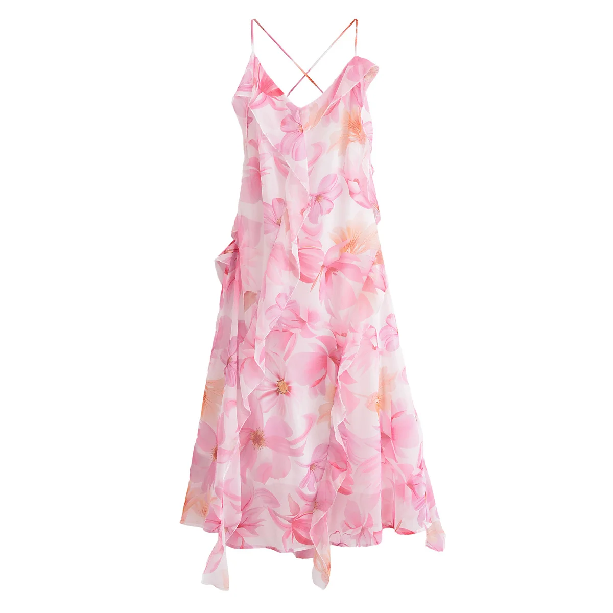 Платье женское с принтом модный пикантный Повседневный Топ V-образным вырезом