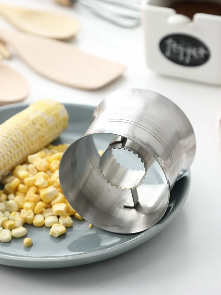 

Household 304 Stainless Steel Corn Planer Peeling Corn Kitchen Tools Thresher Detacher
