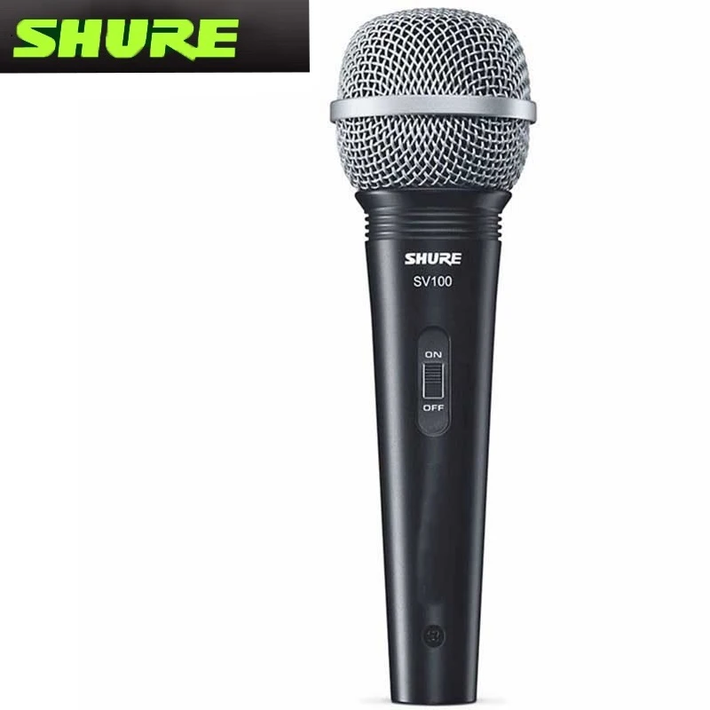 

Shure SV100-C Проводной динамический микрофон для караоке для улицы, звуковой микрофон, умное шумоподавление, Кардиоидная динамика